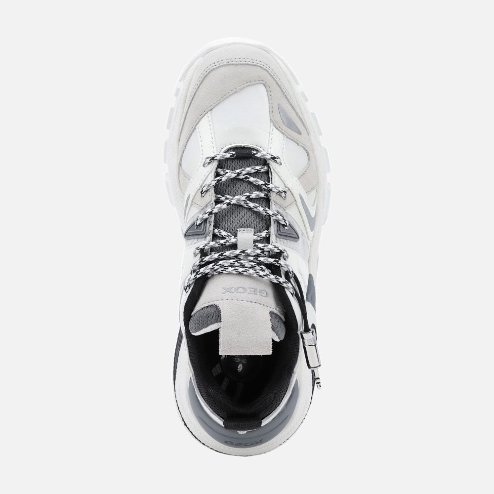 Tenis Geox Homem Branco/Pretas - T01 Phonica - XWVNQ7460